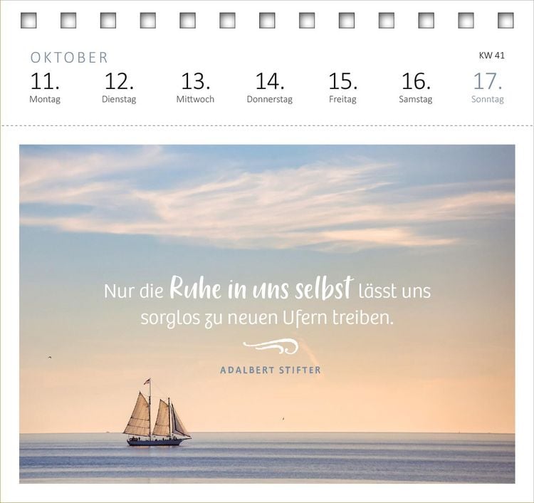 Produktbild: Postkartenkalender Innere St&auml;rke 2027