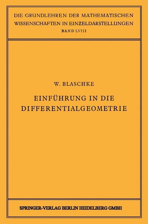 Produktbild: Einf&uuml;hrung in die Differentialgeometrie