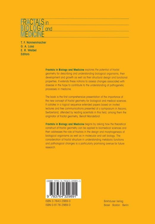 Produktbild: Fractals in Biology and Medicine
