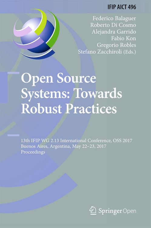 Produktbild: Open Source Systems: Towards Robust Practices