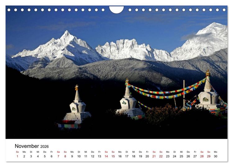 Produktbild: Wildes China (Wandkalender 2026 DIN A4 quer), CALVENDO Monatskalender
