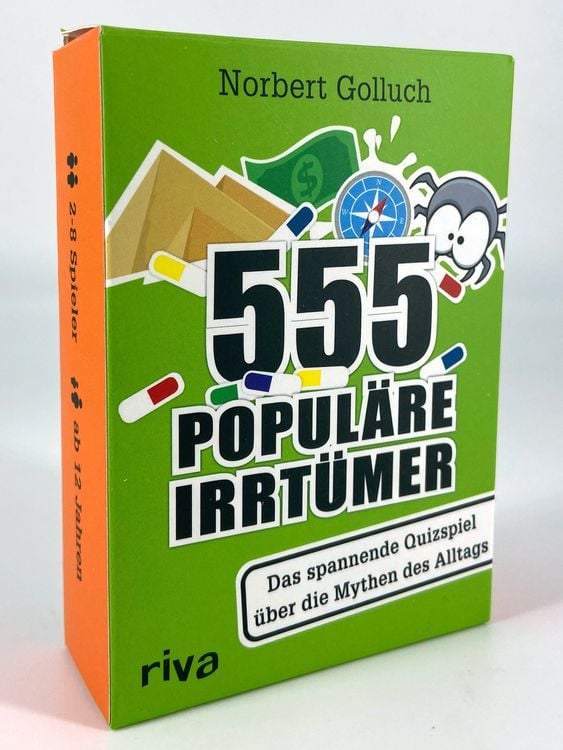 Produktbild: 555 popul&auml;re Irrt&uuml;mer &ndash; Das spannende Quizspiel rund um die Mythen des Alltags