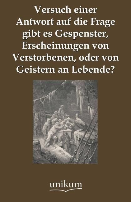 Produktbild: Anonymus: Versuch einer Antwort auf die Frage gibt es Gespen