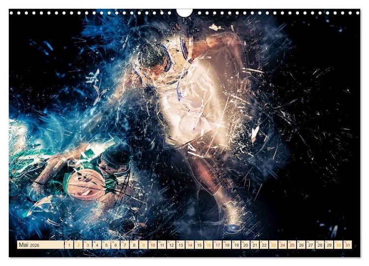 Produktbild: Basketball extrem (Wandkalender 2026 DIN A3 quer), CALVENDO Monatskalender