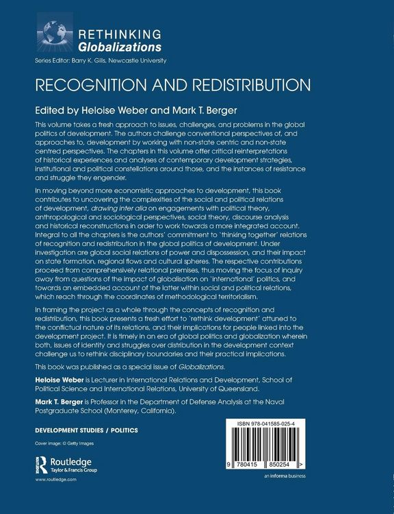Produktbild: Recognition and Redistribution