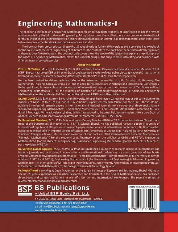 Produktbild: Engineering Mathematics - I