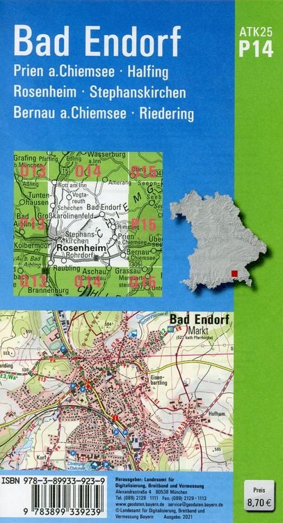 Produktbild: ATK25-P14 Bad Endorf (Amtliche Topographische Karte 1:25000)