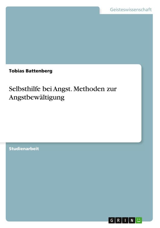 Produktbild: Selbsthilfe bei Angst. Methoden zur Angstbew&auml;ltigung