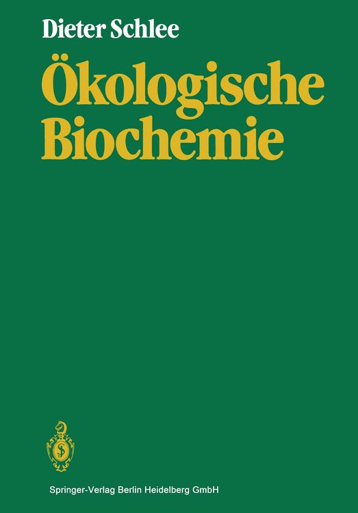 Produktbild: &Ouml;kologische Biochemie