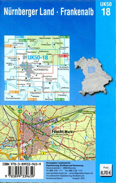 Produktbild: UK50-18 N&uuml;rnberger Land - Frankenalb