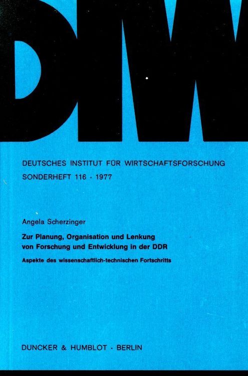 Produktbild: Zur Planung, Organisation und Lenkung von Forschung und Entwicklung in der DDR.
