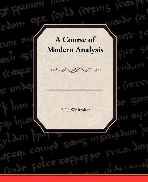 Produktbild: A Course of Modern Analysis