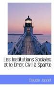 Produktbild: Les Institutions Sociales Et Le Droit Civil Sparte