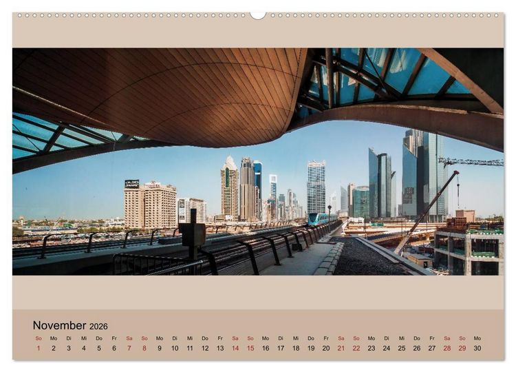 Produktbild: Impressions of Dubai 2026 (Wandkalender 2026 DIN A2 quer), CALVENDO Monatskalender