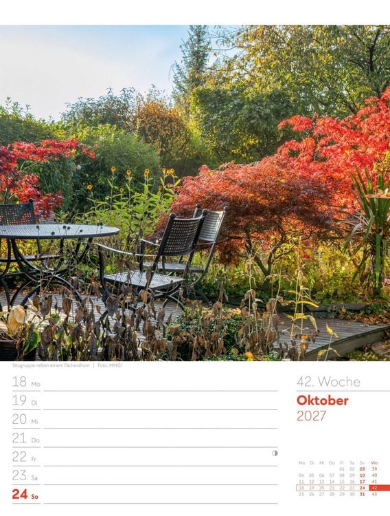 Produktbild: Gartengl&uuml;ck Wochenplaner Kalender 2027