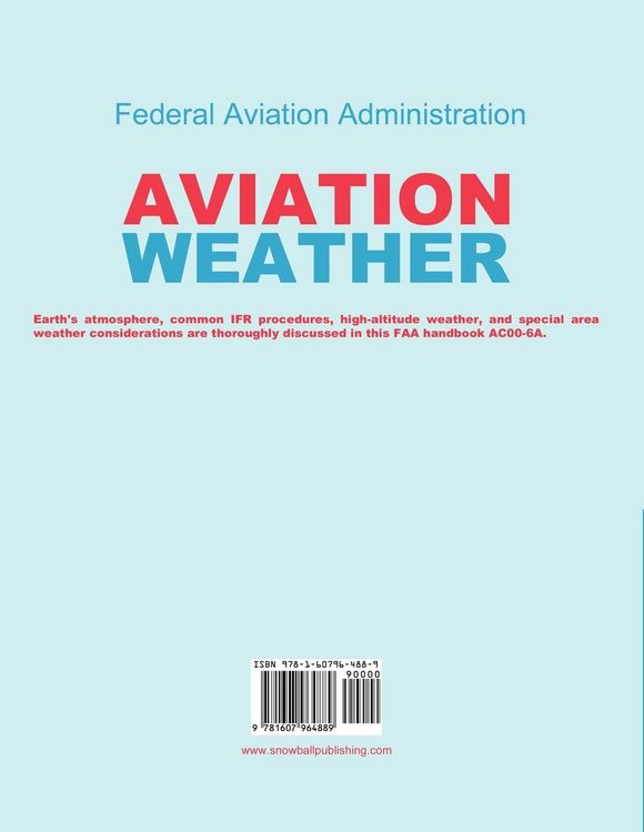 Produktbild: Aviation Weather (FAA Handbooks)