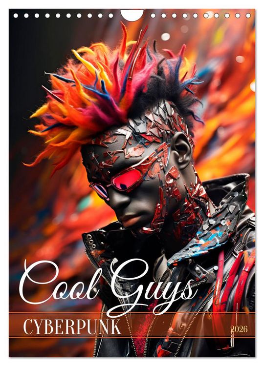 Produktbild: CYBERPUNK Cool guys (Wall Calendar 2026 DIN A4 portrait), CALVENDO 12 Month Wall Calendar
