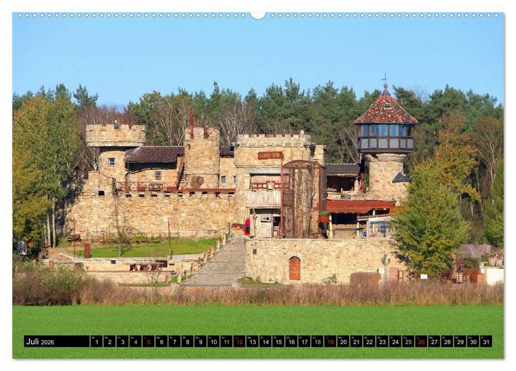 Produktbild: Schl&ouml;sser und Burgen in Sachsen (Wandkalender 2026 DIN A2 quer), CALVENDO Monatskalender