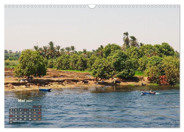 Produktbild: &Auml;gypten - Landschaften entlang des Nils (Wandkalender 2027 DIN A3 quer), CALVENDO Monatskalender
