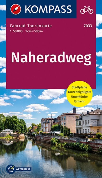 Produktbild: KOMPASS Fahrrad-Tourenkarte Naheradweg 1:50.000