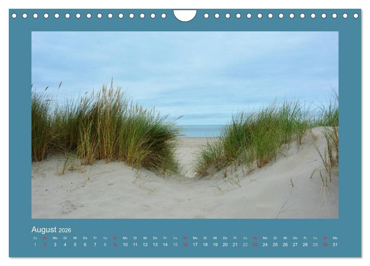 Produktbild: Sandd&uuml;nen an der Nordsee in den Niederlanden (Wandkalender 2026 DIN A4 quer), CALVENDO Monatskalender