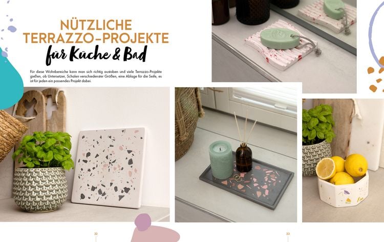 Produktbild: Terrazzo-Dekoideen einfach selber gie&szlig;en