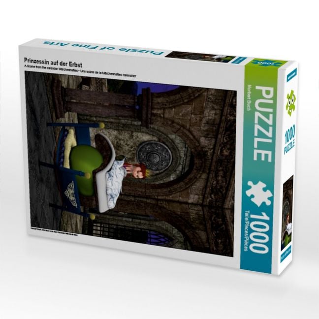 Produktbild: CALVENDO Puzzle Prinzessin auf der Erbse | 1000 Teile Lege-Gr&ouml;&szlig;e 64 &times; 48 cm Foto-Puzzle f&uuml;r gl&uuml;ckliche Stunden
