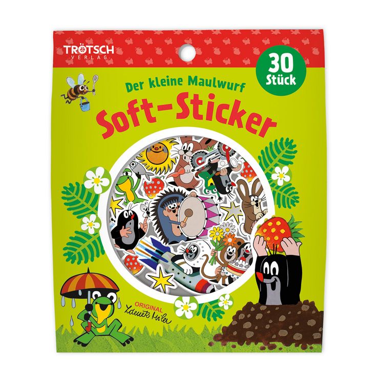 Produktbild: Tr&ouml;tsch Der kleine Maulwurf Soft-Sticker