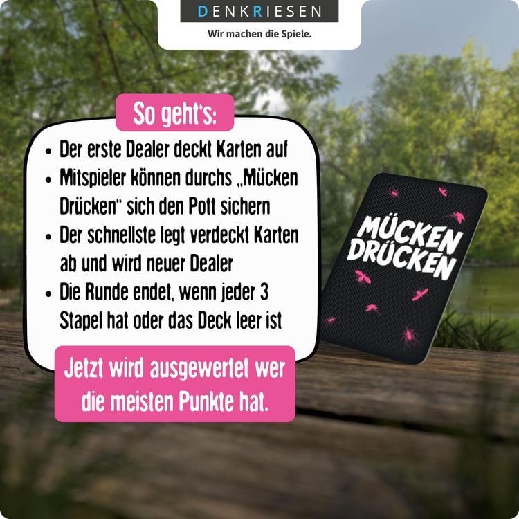 Produktbild: DENKRIESEN - M&uuml;cken Dr&uuml;cken &ndash; "Ein Hauen und Stechen."