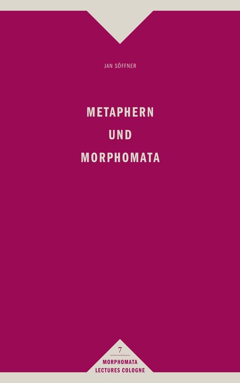 Produktbild: Metaphern und Morphomata