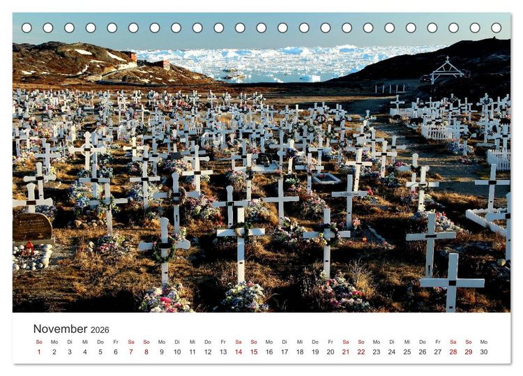 Produktbild: Gr&ouml;nland Bizarre Eiswelt um Ilulissat (Tischkalender 2026 DIN A5 quer), CALVENDO Monatskalender