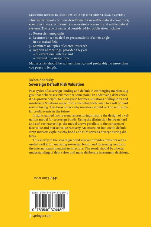 Produktbild: Sovereign Default Risk Valuation