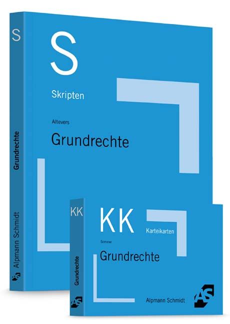 Produktbild: Bundle Altevers, Skript Grundrechte + Sommer, Karteikarten Grundrechte