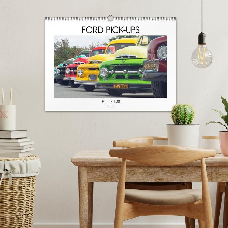 Produktbild: FORD PICK-UPS F 1 - F 100 (Wandkalender 2026 DIN A3 quer), CALVENDO Monatskalender