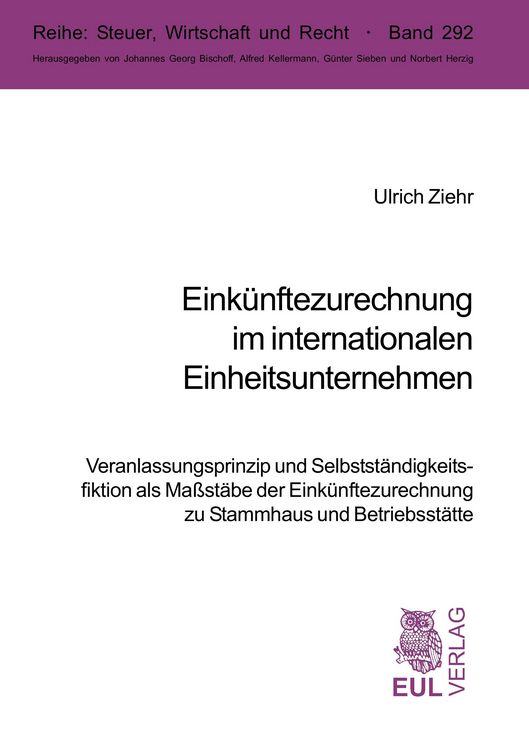 Produktbild: Eink&uuml;nftezurechnung im internationalen Einheitsunternehmen