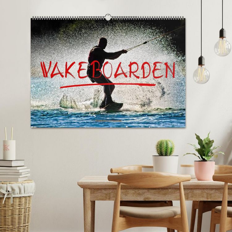 Produktbild: Wakeboarden (Wandkalender 2026 DIN A2 quer), CALVENDO Monatskalender