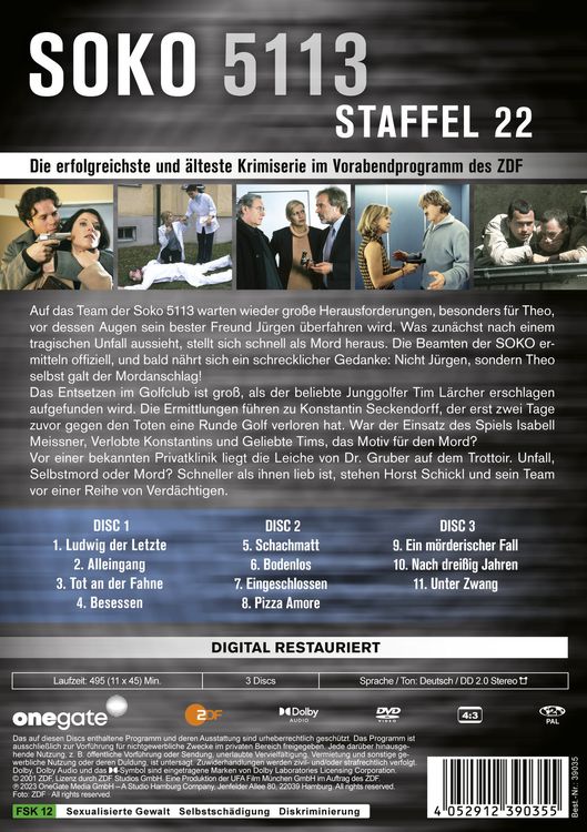 Produktbild: Soko 5113 - Staffel 22 [3 DVDs]