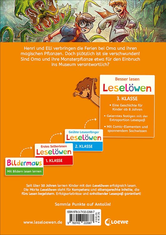 Produktbild: Lesel&ouml;wen 3. Klasse - Die Monsterpflanze ist los!