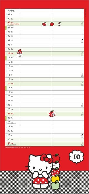 Produktbild: Hello Kitty Planer f&uuml;r zwei 2027