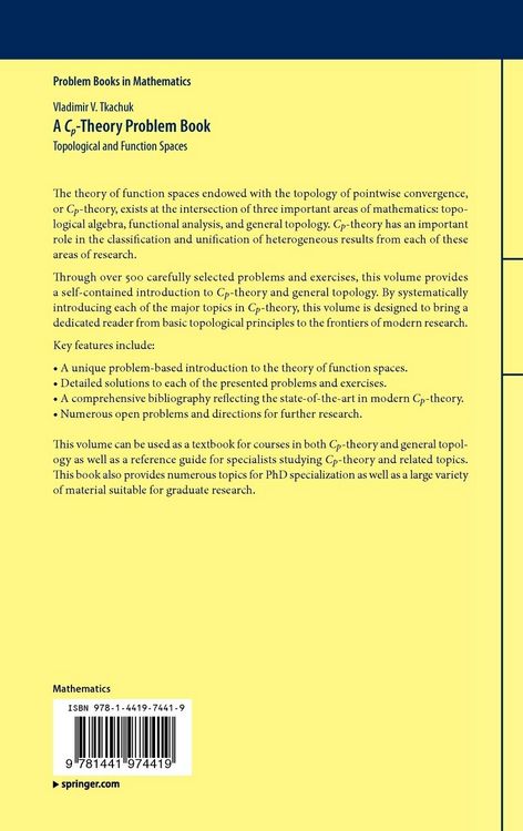Produktbild: A Cp-Theory Problem Book