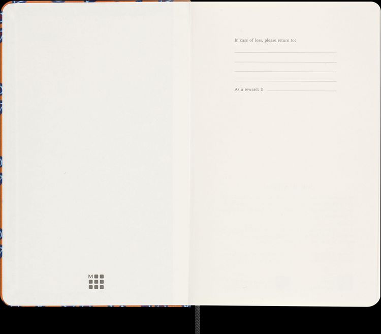 Produktbild: Moleskine Silk Kalender, undatiert, 12 Monate, w&ouml;chentlich, large/A5, fester Einband, orange