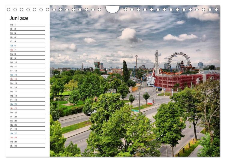 Produktbild: Wien - &Ouml;sterreichs charmante Hauptstadt (Wandkalender 2026 DIN A4 quer), CALVENDO Monatskalender