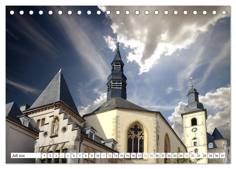Produktbild: Luxemburg Stadt eine Oase zum Wohlf&uuml;hlen (Tischkalender 2026 DIN A5 quer), CALVENDO Monatskalender