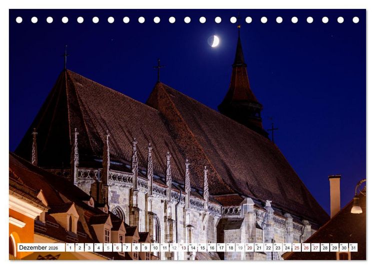 Produktbild: Kirchen und Kl&ouml;ster in Rum&auml;nien (Tischkalender 2026 DIN A5 quer), CALVENDO Monatskalender