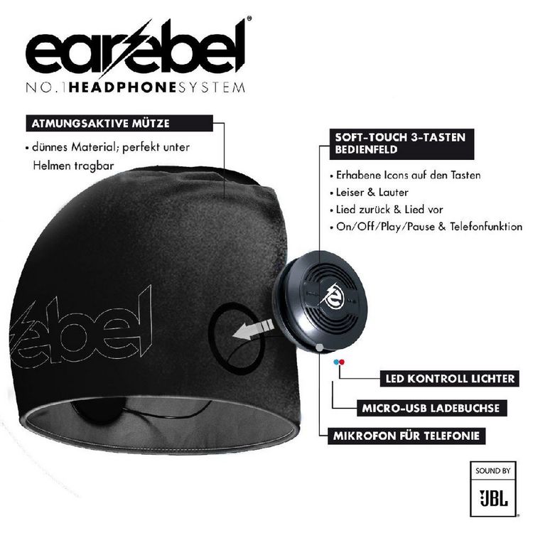 Produktbild: Sport Light Beanie Set Onesize Schwarz