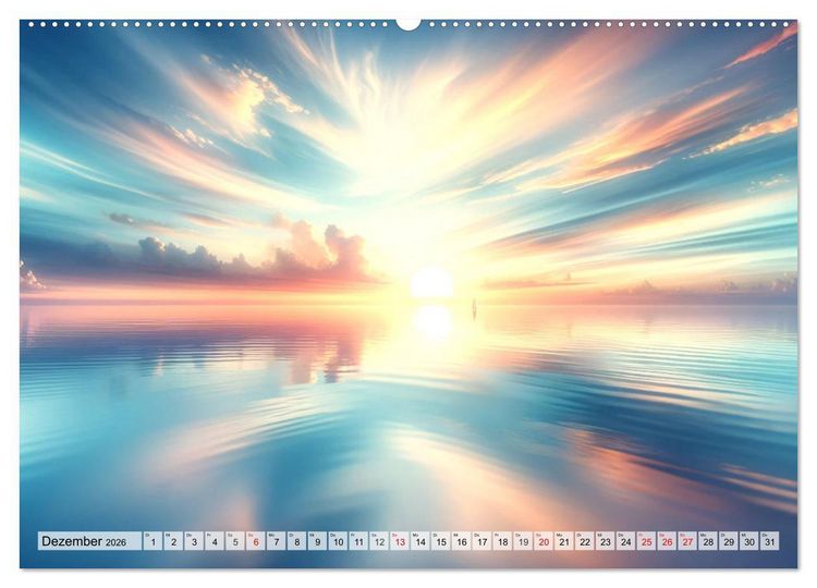 Produktbild: Momente der Ruhe - Beruhigende Ansichten f&uuml;r jeden Monat (Wandkalender 2026 DIN A2 quer), CALVENDO Monatskalender