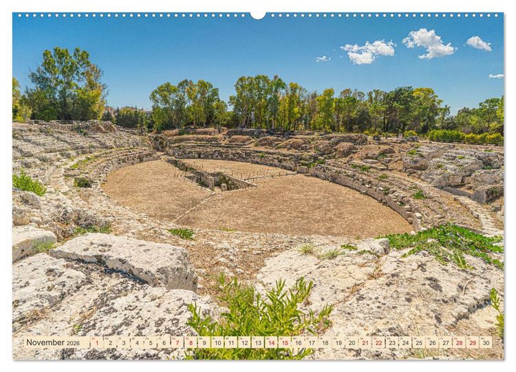 Produktbild: Sizilien, &Auml;tna-Catania-Cefalu-Messina-Syrakus-Taormina-Tindari (hochwertiger Premium Wandkalender 2026 DIN A2 quer), Kunstdruck in Hochglanz
