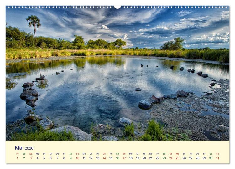 Produktbild: Faszination Afrikanischer Landschaften (Wandkalender 2026 DIN A2 quer), CALVENDO Monatskalender