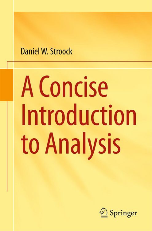 Produktbild: A Concise Introduction to Analysis