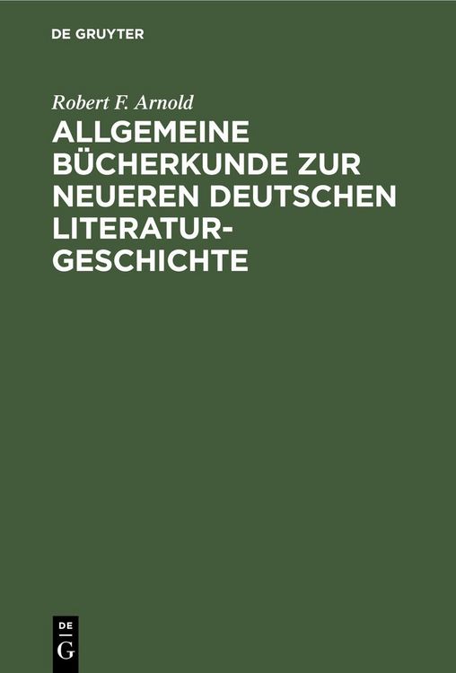 Produktbild: Allgemeine B&uuml;cherkunde zur neueren deutschen Literaturgeschichte